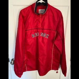 Boston Red Sox Windbreaker Like New! 100% Poly